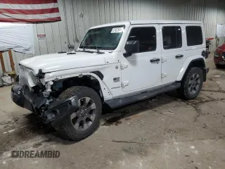 2018 Jeep Wrangler Unlimited Sahara z VIN 1C4HJXEG9JW234697, wystawiony jako Copart lot #87452584 z przebiegiem 149 241 mil mil oraz Nie do naprawy • Non repairable. Historia ofert i sprzedaży dostępna na DreamBid. Obrazek 1.