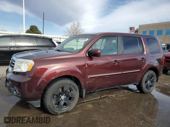 2012 Honda Pilot EX-L with VIN 5FNYF4H75CB080928, listed as a Copart auction lot 49820995 with 182,927 mi miles and Salvage Title. Bid and sale history available at DreamBid. Image 1.