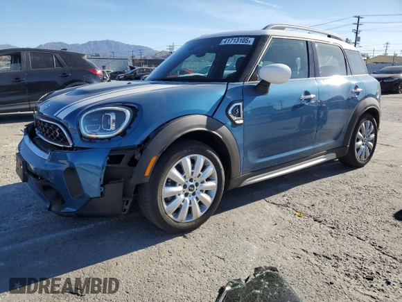2022 MINI Countryman Cooper S with VIN WMZ53BR05N3N69329, listed as a Copart auction lot 41713105 with 44,764 mi miles and Salvage title. Bid and sale history available at DreamBid. Image 1.