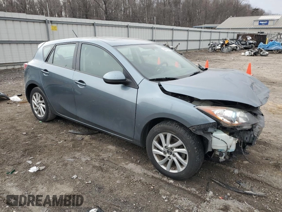 2013 Mazda 3 i Touring with VIN JM1BL1L83D1712686, listed as a Copart auction lot 46479425 with 188,740 mi miles and Salvage title. Bid and sale history available at DreamBid. Image 4.
