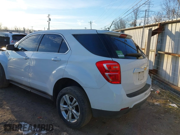 2016 Chevrolet Equinox LS with VIN 2GNALBEK7G6350624, listed as a IAAI auction lot 41045164 with 117,493 mi miles. Bid and sale history available at carsss.com. Image 3.