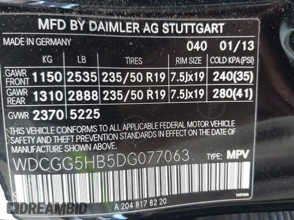 2013 Mercedes-Benz GLK 350 z VIN WDCGG5HB5DG077063, wystawiony jako IAAI lot #39858001 z przebiegiem 42 583 mil mil oraz . Historia ofert i sprzedaży dostępna na DreamBid. Obrazek 9.