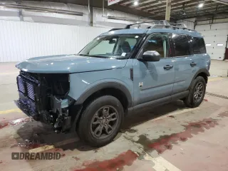 2022 Ford Bronco Sport Big Bend z VIN 3FMCR9B66NRE19725, wystawiony jako Copart lot #57829605 z przebiegiem 33 531 mil mil oraz Szkoda całkowita • Salvage title. Historia ofert i sprzedaży dostępna na DreamBid. Obrazek 1.