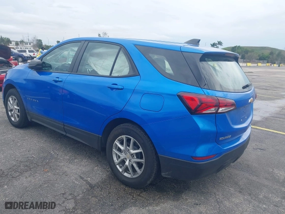 2024 Chevrolet Equinox LS with VIN 3GNAXHEG0RL119520, listed as a IAAI auction lot 41642617 with 13,845 mi miles. Bid and sale history available at carsss.com. Image 3.