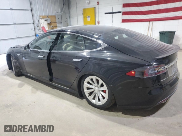 2016 Tesla Model S 90D with VIN 5YJSA1E49GF124514, listed as a Copart auction lot 53864125 with Not provided miles and Salvage title. Bid and sale history available at DreamBid. Image 2.