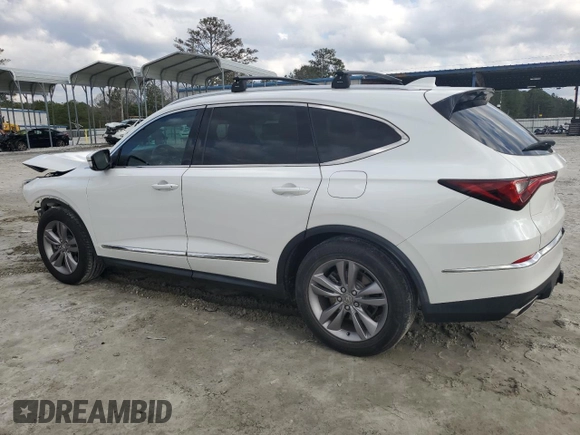 2022 Acura MDX with VIN 5J8YE1H37NL007480, listed as a Copart auction lot 44495765 with 61,347 mi miles and Salvage Title. Bid and sale history available at carsss.com. Image 2.