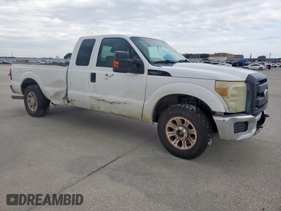 2011 Ford F-250 XL with VIN 1FT7X2A65BEB00318, listed as a Copart auction lot 60981655 with Not provided miles and Salvage title. Bid and sale history available at DreamBid. Image 4.