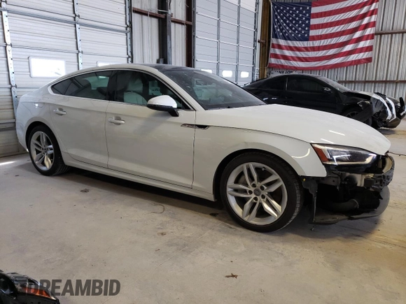 2019 Audi A5 Sportback Premium Plus with VIN WAUBNCF5XKA008292, listed as a Copart auction lot 46281164 with 64,302 mi miles. Bid and sale history available at carsss.com. Image 4.