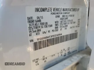 2015 Ford F-550 XL with VIN 1FD0W5HT3FED32564, listed as a Copart auction lot 71120094 with Not Provided miles and Salvage Title. Bid and sale history available at carsss.com. Image 12.