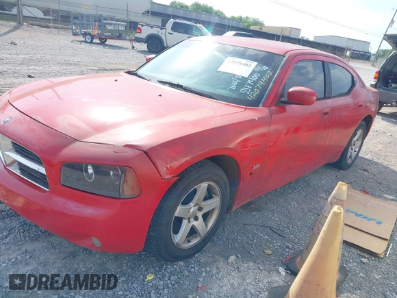 2010 Dodge Charger SXT with VIN 2B3CA3CV8AH247400, listed as a IAAI auction lot 42079402 with 197,126 mi miles. Bid and sale history available at carsss.com. Image 2.