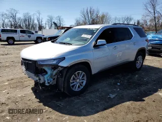 2022 Chevrolet Traverse LT Cloth with VIN 1GNEVGKW7NJ116290, listed as a Copart auction lot 50272815 with 93,140 mi miles and Non Repairable. Bid and sale history available at carsss.com. Image 1.