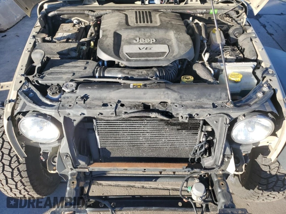 2018 Jeep Wrangler JK Unlimited Sport S with VIN 1C4BJWDG9JL870345, listed as a Copart auction lot 68056124 with 111,377 mi miles and Salvage Title. Bid and sale history available at carsss.com. Image 12.
