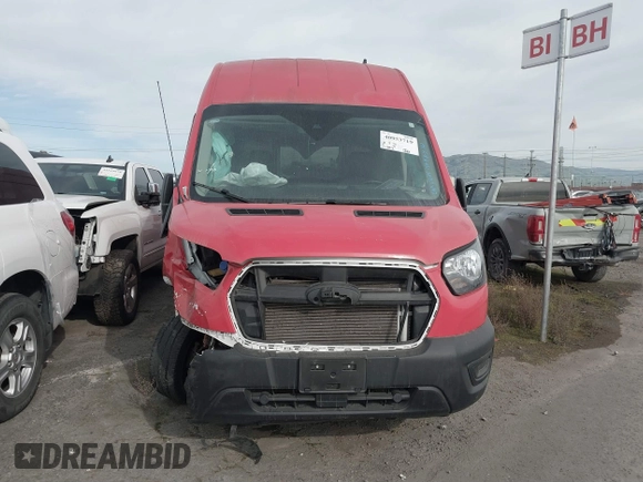 2023 Ford Transit Cargo with VIN 1FTBW3X85PKB46431, listed as a IAAI auction lot 40953719 with 17,997 mi miles. Bid and sale history available at carsss.com. Image 13.