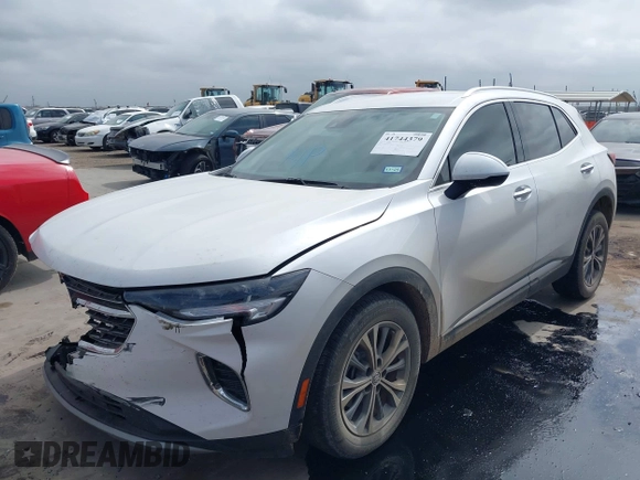 2023 Buick Envision Essence with VIN LRBFZPR41PD205116, listed as a IAAI auction lot 41744379 with 5,348 mi miles. Bid and sale history available at carsss.com. Image 19.