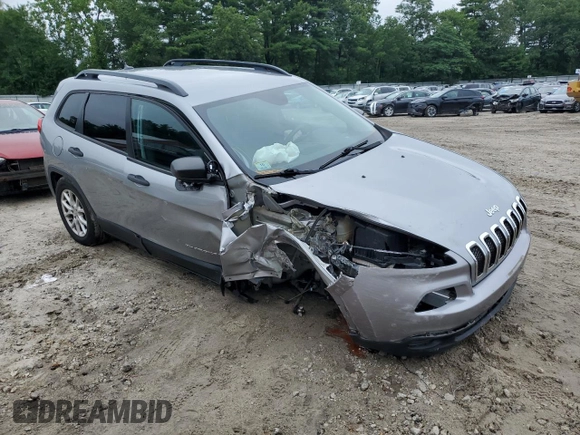 2016 Jeep Cherokee Sport with VIN 1C4PJMAB8GW286111, listed as a Copart auction lot 64189715 with 96,138 mi miles and Salvage title. Bid and sale history available at DreamBid. Image 4.