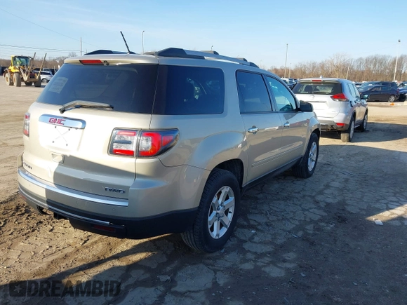 2015 GMC Acadia SLE with VIN 1GKKVPKD6FJ278928, listed as a IAAI auction lot 41761522 with 182,645 mi miles. Bid and sale history available at carsss.com. Image 4.