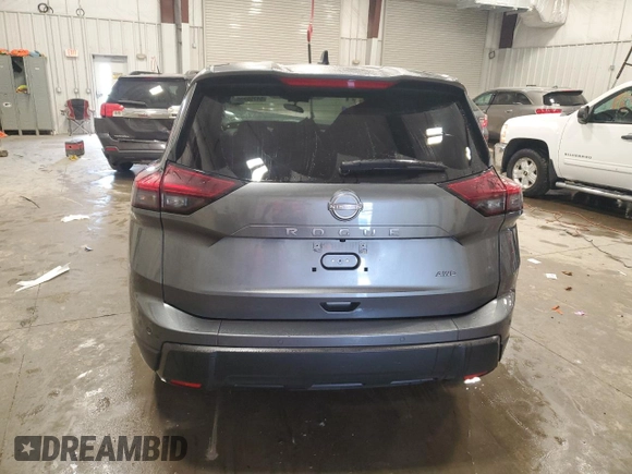 2024 Nissan Rogue S with VIN 5N1BT3AB9RC675595, listed as a Copart auction lot 54750205 with 31,556 mi miles and Salvage Title. Bid and sale history available at DreamBid. Image 6.