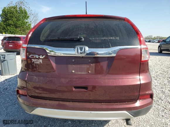 2015 Honda CR-V EX with VIN 2HKRM3H51FH542992, listed as a Copart auction lot 52028945 with 131,297 mi miles and Salvage Title. Bid and sale history available at carsss.com. Image 6.
