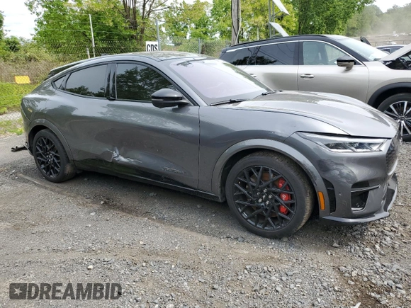 2023 Ford Mustang Mach-E GT with VIN 3FMTK4SXXPMA38492, listed as a Copart auction lot 58784895 with 19,309 mi miles and Salvage title. Bid and sale history available at DreamBid. Image 4.