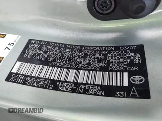 2007 Toyota Prius with VIN JTDKB20U373253002, listed as a IAAI auction lot 41849230 with 264,388 mi miles. Bid and sale history available at carsss.com. Image 9.
