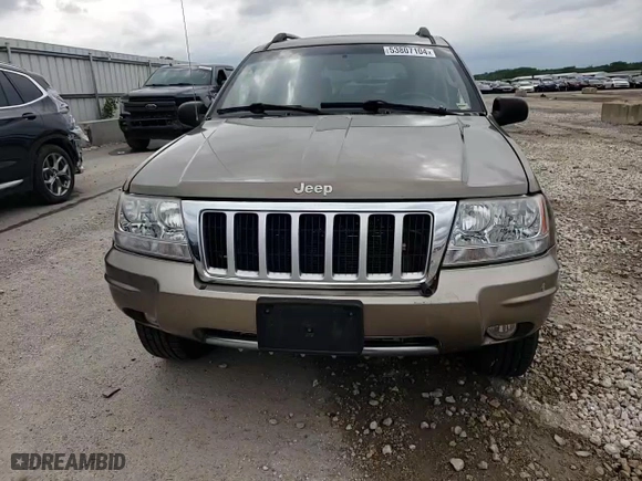 2004 Jeep Grand Cherokee Limited with VIN 1J8GW58N04C417707, listed as a Copart auction lot 53807104 with 185,966 mi miles and Salvage Title. Bid and sale history available at carsss.com. Image 12.