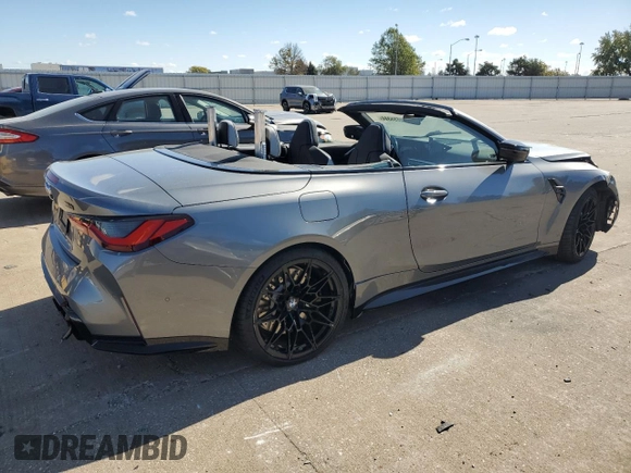 2024 BMW M4 Competition xDrive with VIN WBS33BA01RCP06011, listed as a Copart auction lot 75655344 with Not provided miles and Salvage title. Bid and sale history available at DreamBid. Image 3.