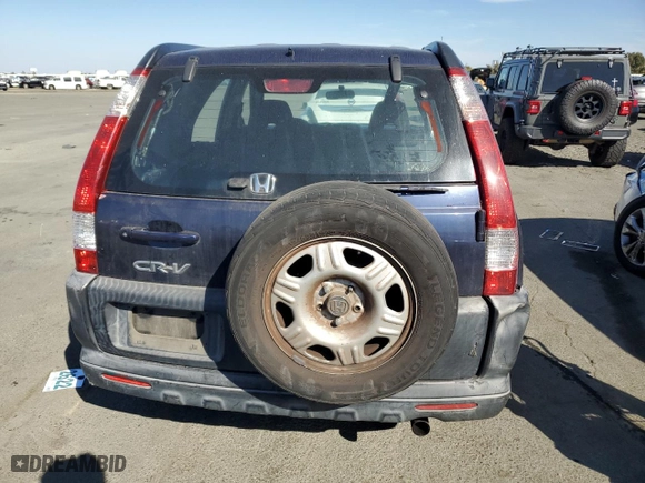2006 Honda CR-V LX with VIN JHLRD68526C004947, listed as a Copart auction lot 72651364 with 193,800 mi miles and Salvage Title. Bid and sale history available at carsss.com. Image 6.