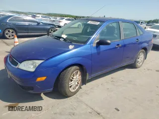 2006 Ford Focus S with VIN 1FAFP34N86W184015, listed as a Copart auction lot 52205065 with 75,967 mi miles and Clean Title. Bid and sale history available at carsss.com. Image 1.
