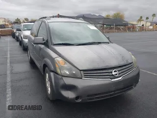 2008 Nissan Quest S with VIN 5N1BV28U98N121410, listed as a IAAI auction lot 41563570 with 139,883 mi miles. Bid and sale history available at carsss.com. Image 6.