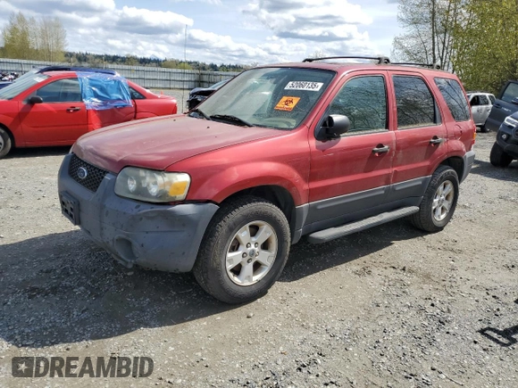 2005 Ford Escape XLT with VIN 1FMYU93195KA54937, listed as a Copart auction lot 52060135 with 95,649 mi miles and Clean Title. Bid and sale history available at carsss.com. Image 1.