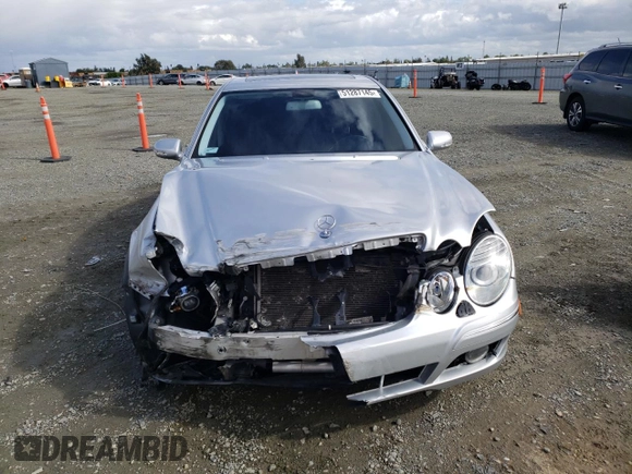 2007 Mercedes-Benz E 550 with VIN WDBUF72X67B017708, listed as a Copart auction lot 51287145 with 102,874 mi miles and Salvage Title. Bid and sale history available at DreamBid. Image 5.