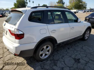 2007 BMW X3 3.0si with VIN WBXPC93467WF19544, listed as a Copart auction lot 46364605 with 260,116 mi miles and Clean Title. Bid and sale history available at carsss.com. Image 3.