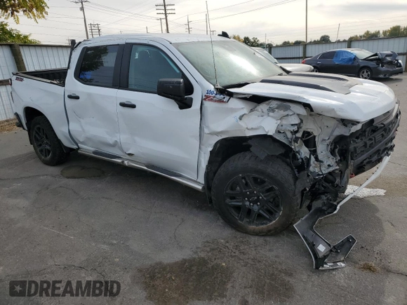 2024 Chevrolet Silverado 1500 Custom Trail Boss with VIN 3GCUDCED0RG387337, listed as a Copart auction lot 74024324 with 0 mi miles and Salvage Title. Bid and sale history available at carsss.com. Image 4.