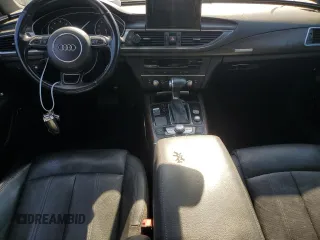 2015 Audi A7 3.0 Prestige with VIN WAU2GAFC4FN015153, listed as a Copart auction lot 60092214 with Not Provided miles and Salvage Title. Bid and sale history available at carsss.com. Image 8.