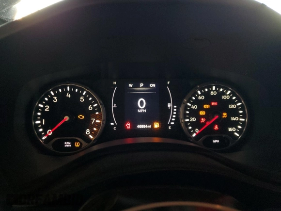 2020 Jeep Renegade Altitude with VIN ZACNJABB7LPL93286, listed as a Copart auction lot 79106014 with 46,884 mi miles and Salvage Title. Bid and sale history available at DreamBid. Image 9.