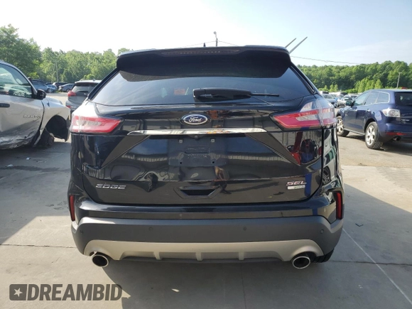 2019 Ford Edge SEL with VIN 2FMPK3J97KBB19684, listed as a Copart auction lot 57211945 with Not provided miles and Salvage title. Bid and sale history available at DreamBid. Image 6.