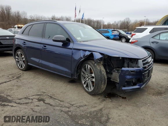 2020 Audi SQ5 Premium Plus with VIN WA1B4AFY2L2015103, listed as a Copart auction lot 85380174 with 63,002 mi miles and Salvage Title. Bid and sale history available at DreamBid. Image 4.