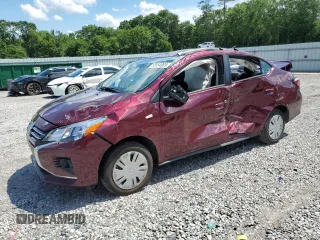 2024 Mitsubishi Mirage ES z VIN ML32FUFJ4RHF15912, wystawiony jako Copart lot #56854085 z przebiegiem 12 743 mil mil oraz Szkoda całkowita • Salvage title. Historia ofert i sprzedaży dostępna na DreamBid. Obrazek 1.