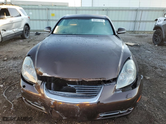 2006 Lexus SC 430 with VIN JTHFN48Y169001593, listed as a Copart auction lot 80341124 with 164,575 mi miles and Salvage Title. Bid and sale history available at carsss.com. Image 5.