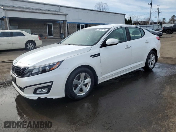 2014 Kia Optima LX with VIN KNAGM4A75E5524130, listed as a Copart auction lot 51934835 with 67,560 mi miles and Salvage Title. Bid and sale history available at carsss.com. Image 1.