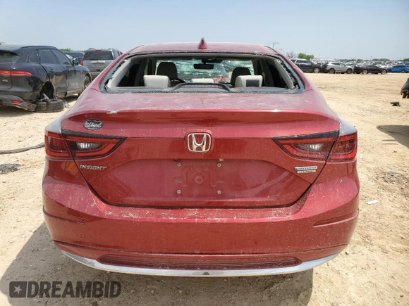 2022 Honda Insight Touring z VIN 19XZE4F95NE002847, wystawiony jako Copart lot #51352875 z przebiegiem 53 229 mil mil oraz Czysty tytuł • Clean title. Historia ofert i sprzedaży dostępna na DreamBid. Obrazek 6.