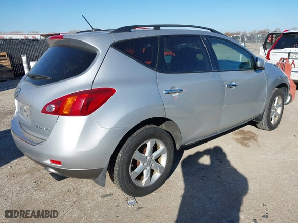 2010 Nissan Murano SL with VIN JN8AZ1MW0AW113531, listed as a IAAI auction lot 41125326 with 252,217 mi miles. Bid and sale history available at carsss.com. Image 4.