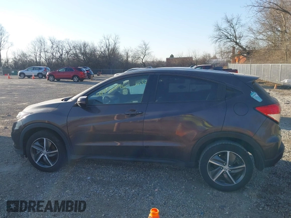 2021 Honda HR-V EX with VIN 3CZRU6H54MM748522, listed as a IAAI auction lot 41757716 with 47,143 mi miles. Bid and sale history available at carsss.com. Image 14.