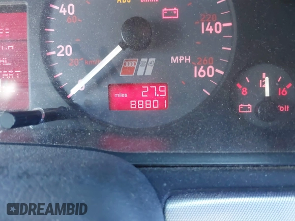 2001 Audi S4 with VIN WAURD68D31A046436, listed as a IAAI auction lot 41408281 with 88,801 mi miles. Bid and sale history available at carsss.com. Image 7.