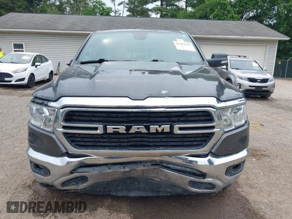 2021 Ram 1500 Big Horn with VIN 1C6SRFFT6MN646291, listed as a IAAI auction lot 42429243 with 74,364 mi miles and . Bid and sale history available at DreamBid. Image 13.