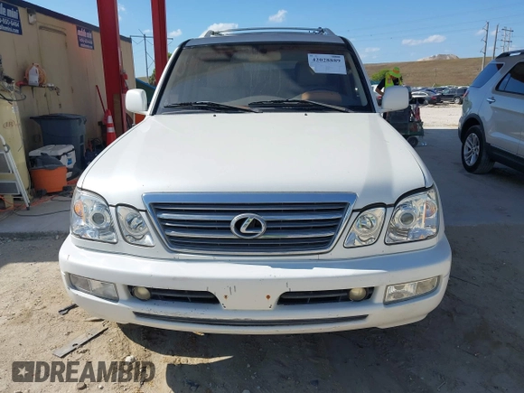 2003 Lexus LX 470 with VIN JTJHT00WX33523623, listed as a IAAI auction lot 42028889 with 317,700 mi miles and . Bid and sale history available at DreamBid. Image 6.