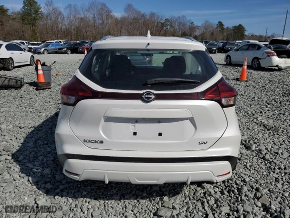 2023 Nissan Kicks SV with VIN 3N1CP5CV2PL526577, listed as a Copart auction lot 46718025 with 19,043 mi miles and Salvage Title. Bid and sale history available at carsss.com. Image 6.