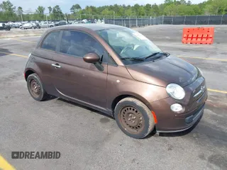 2012 FIAT 500 Pop with VIN 3C3CFFAR3CT321800, listed as a IAAI auction lot 41957508 with 85,858 mi miles. Bid and sale history available at carsss.com. Image 1.