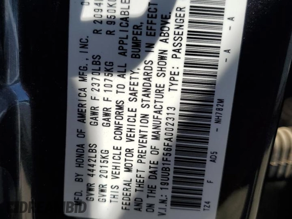 2015 Acura TLX Technology z VIN 19UUB1F56FA002313, wystawiony jako Copart lot #58577155 z przebiegiem 162 073 mil mil oraz Szkoda całkowita • Salvage title. Historia ofert i sprzedaży dostępna na DreamBid. Obrazek 12.