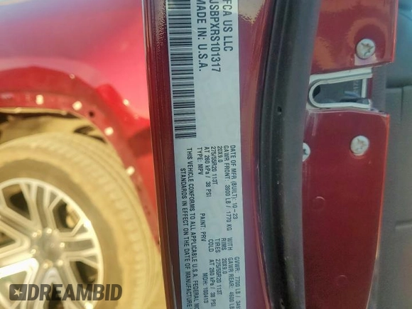 2024 Jeep Wagoneer Series II with VIN 1C4SJSBPXRS101317, listed as a Copart auction lot 56363725 with 45,541 mi miles and Clean title. Bid and sale history available at DreamBid. Image 13.